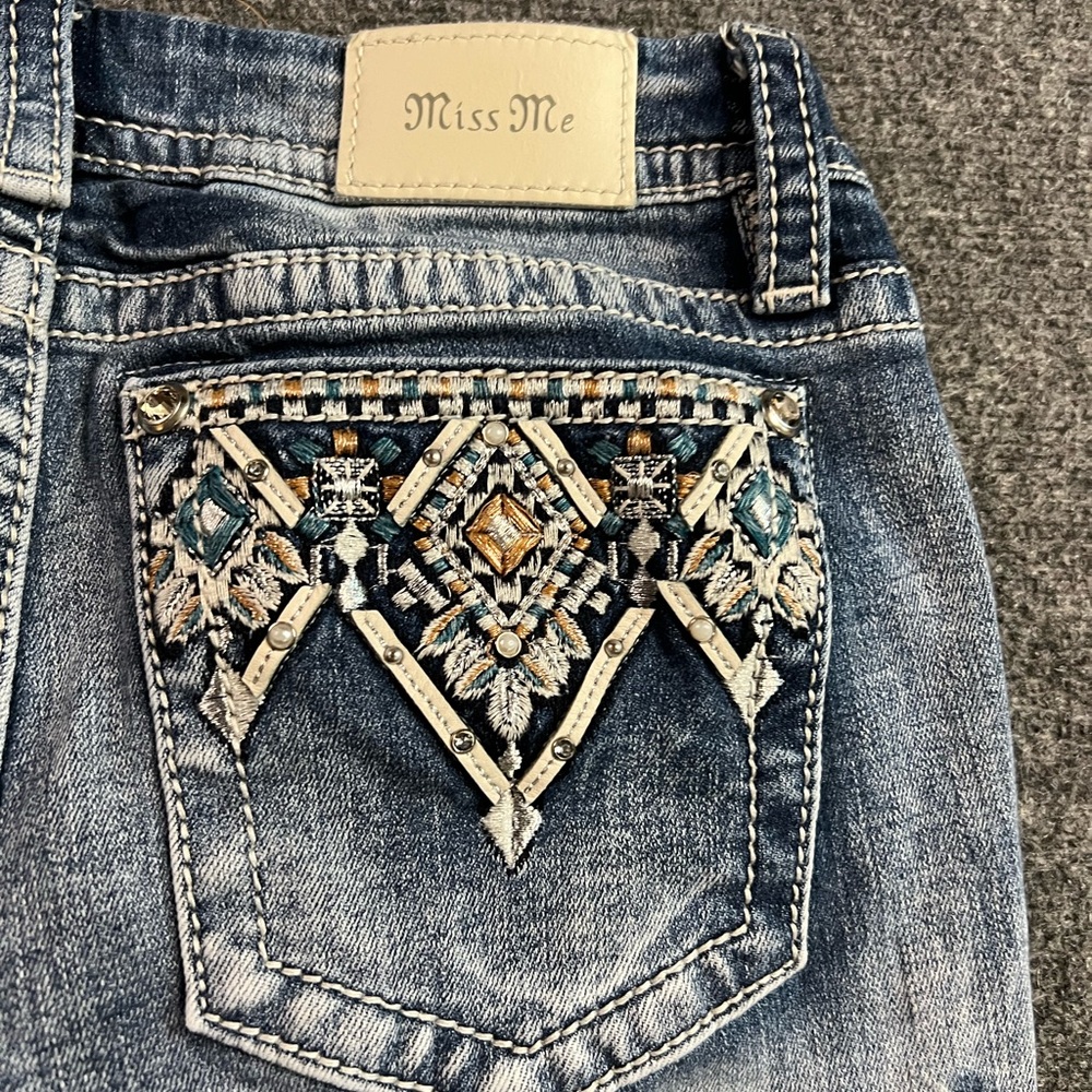 Miss me jeans size 31 bling low rise
